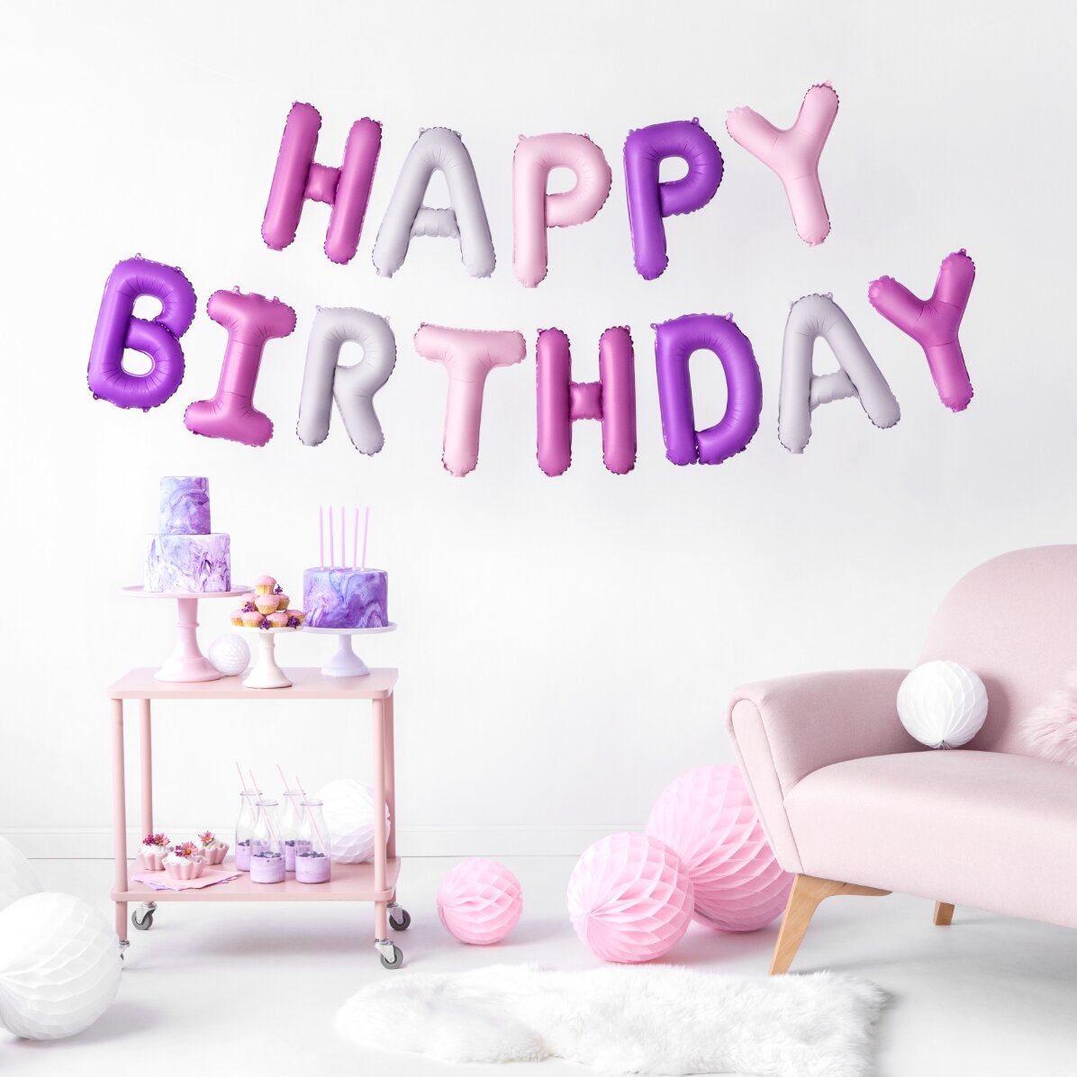 Lot de ballons - Assortiment « Happy Birthday »