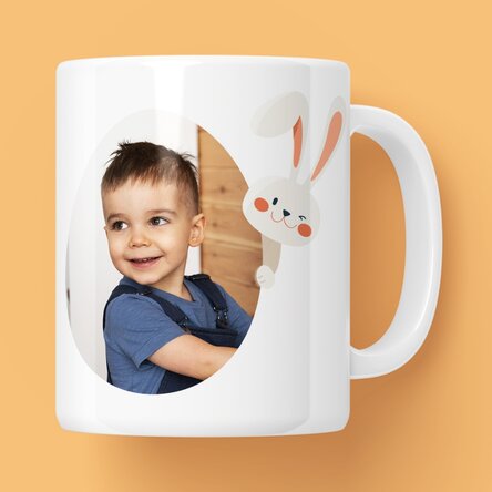 Tasse personnalisée avec nom et photo - Iepurila