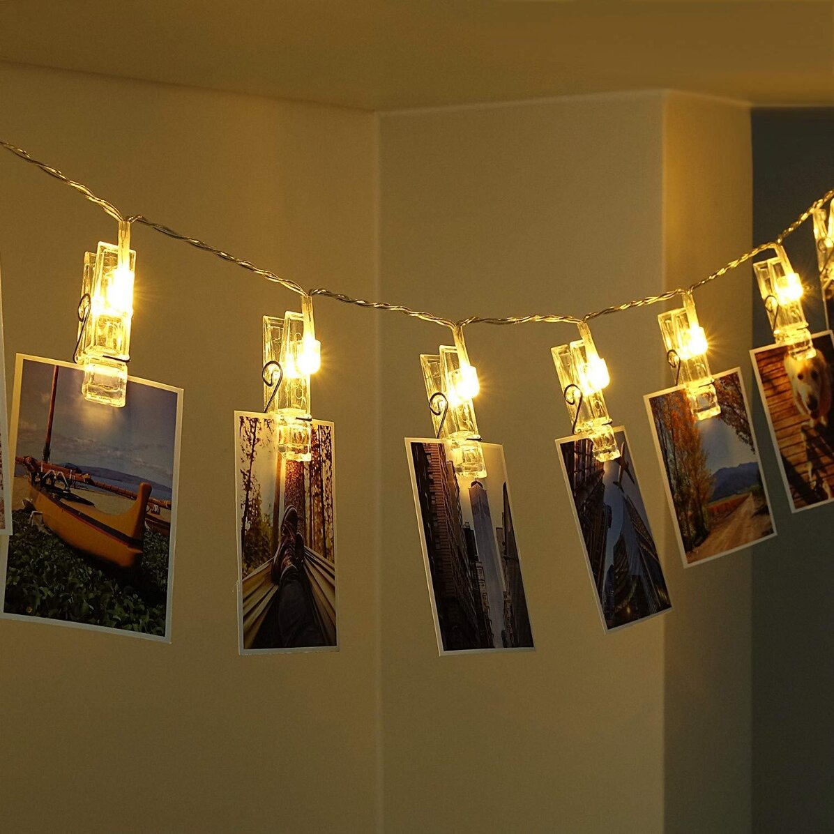 Installation de pinces photo lumineuses
