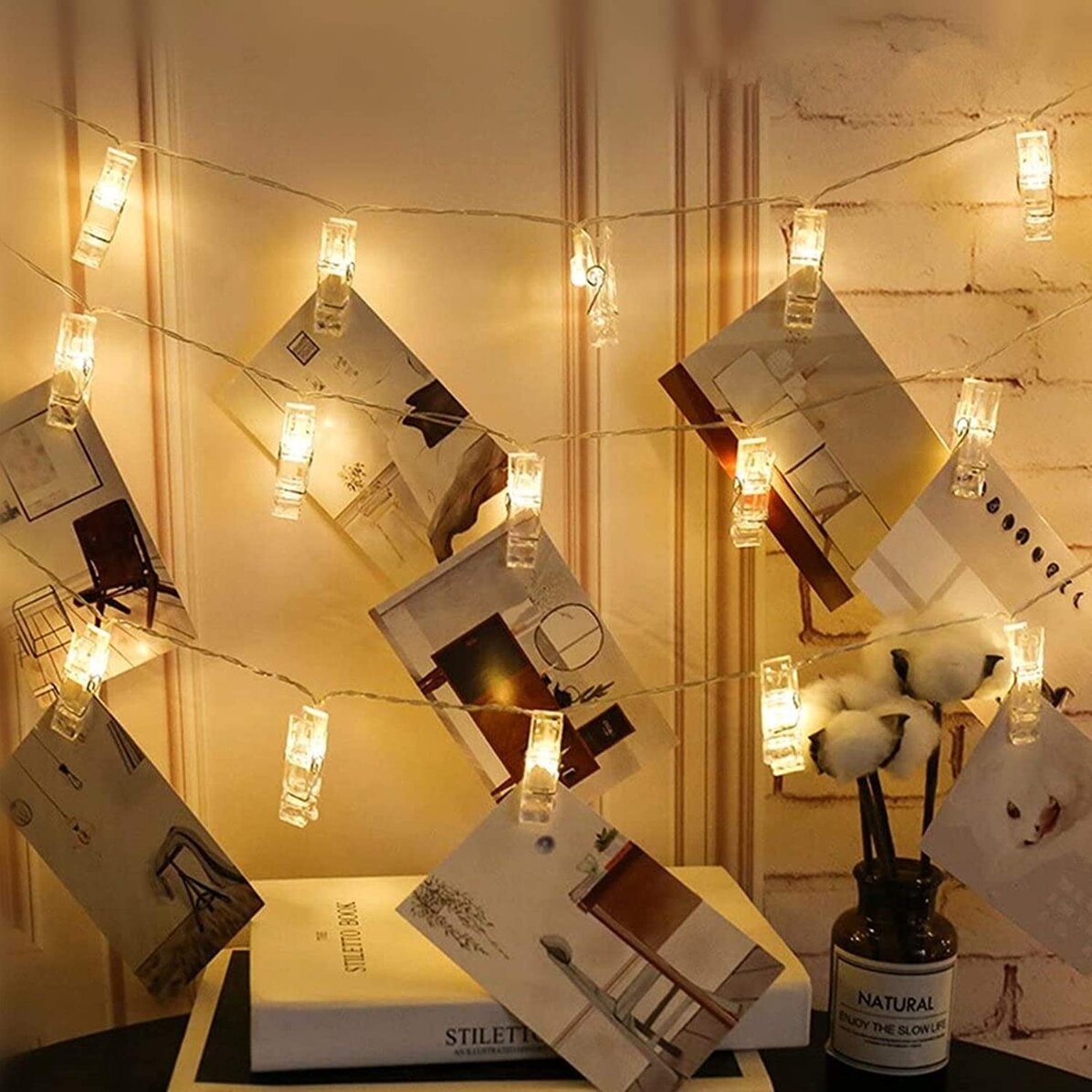 Installation de pinces photo lumineuses