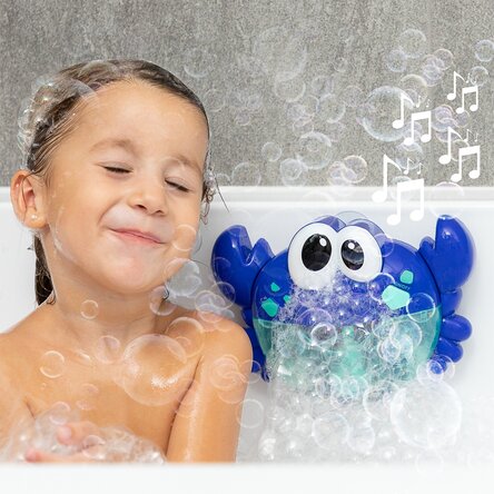 Jouet de bain - crabe musical avec diffuseur de bulles