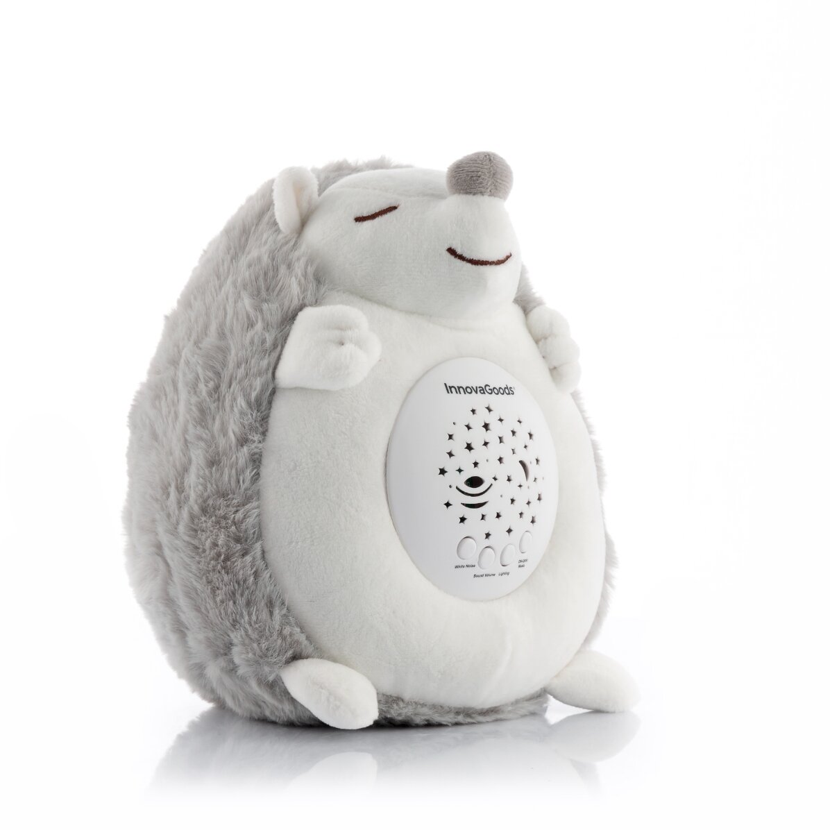Peluche hérisson avec projecteur de lumières et de sons