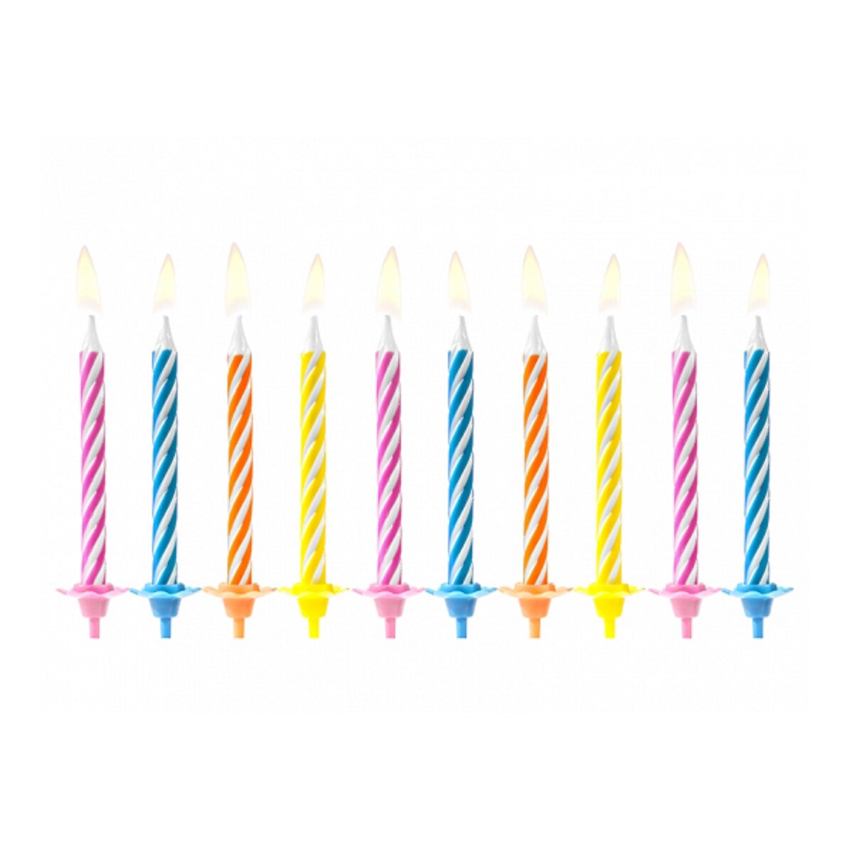 Bougies pour gâteau - lot de 10 pièces