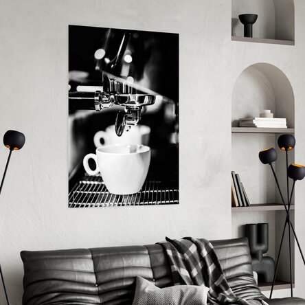 Affiche « Black and white coffee time »