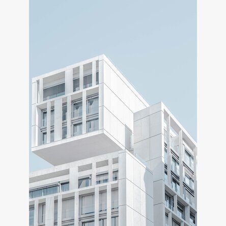 Affiche d'un bâtiment à Madrid