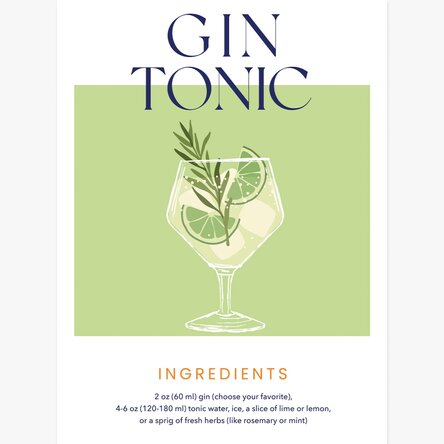Affiche Gin Tonic