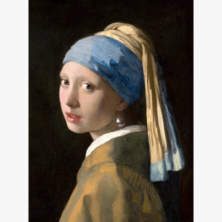 Affiche : Johannes Vermeer, La Jeune Fille à la perle, 1665