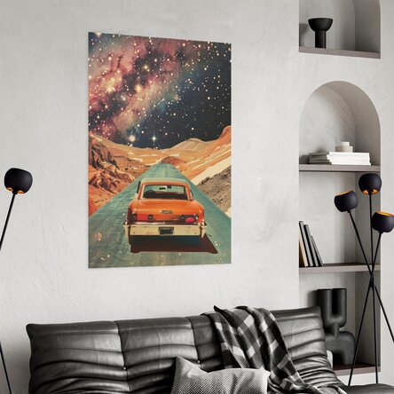 Affiche « Une voiture parmi les étoiles »
