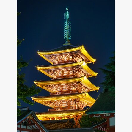 Affiche « Temple japonais »