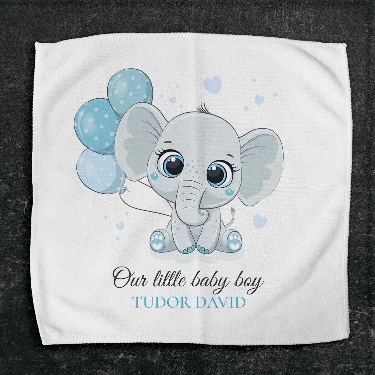Serviette personnalisée avec prénom - Bébé garçon