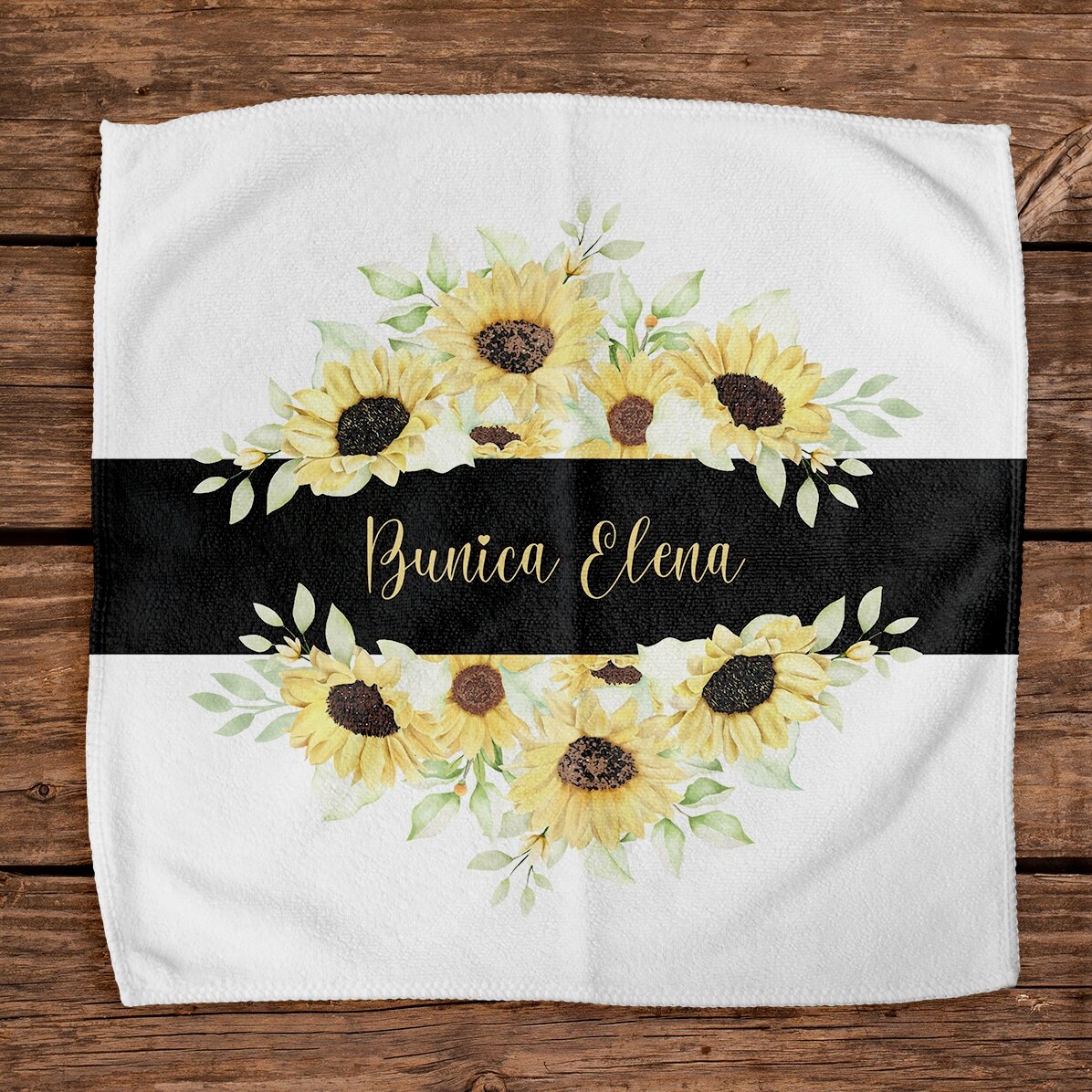 Serviette personnalisée avec un message pour grand-mère