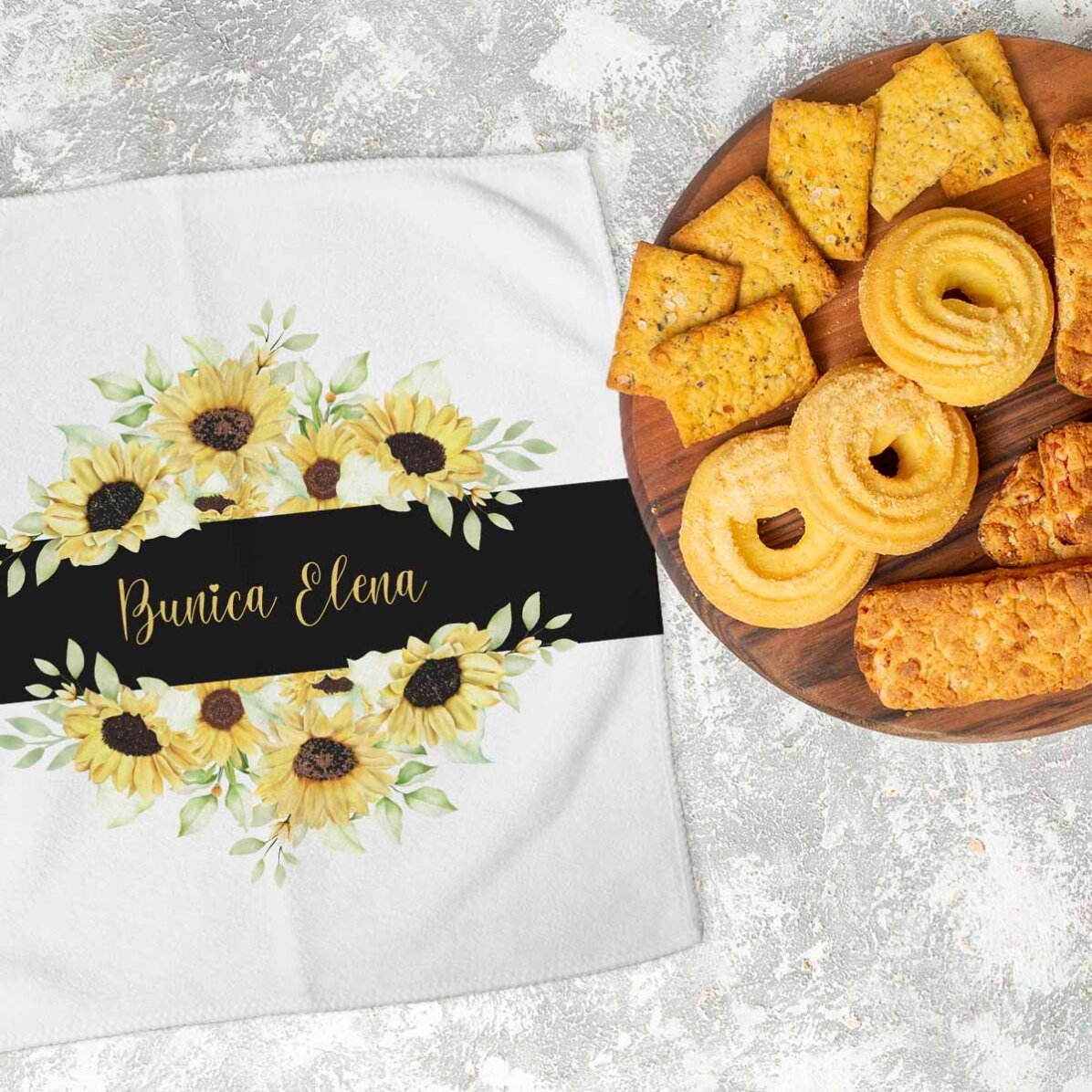 Serviette personnalisée avec un message pour grand-mère
