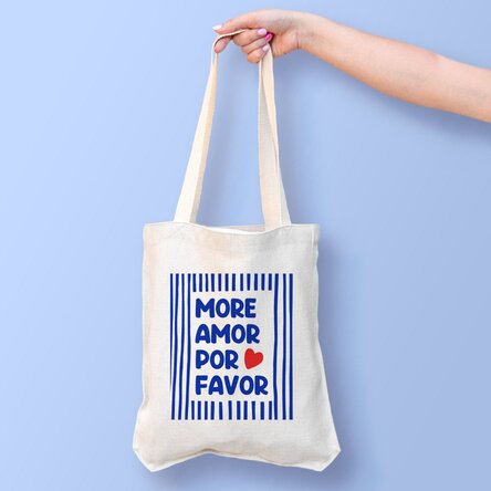 Sac personnalisé avec message - More amor