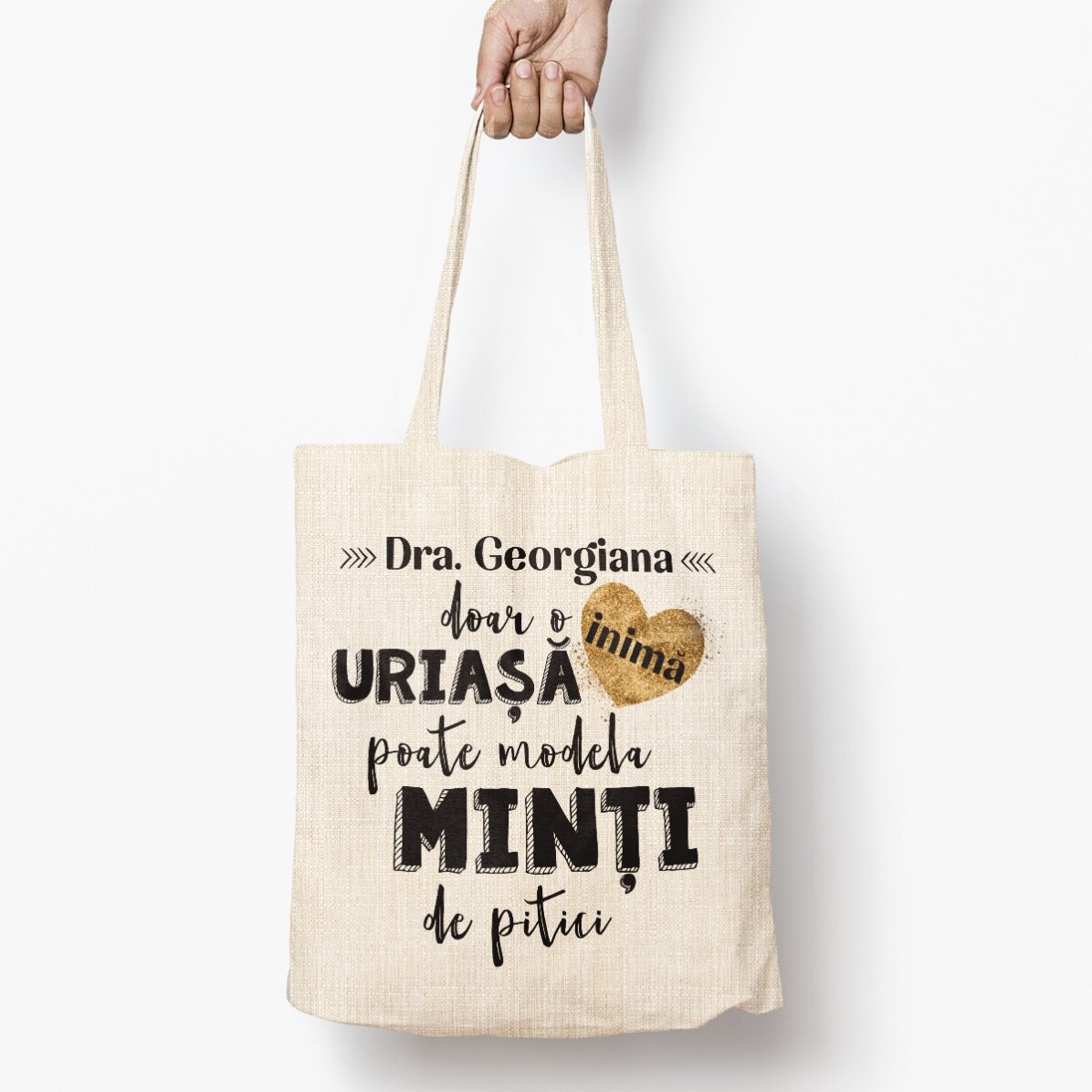Sac personnalisé avec inscription - Le cœur d