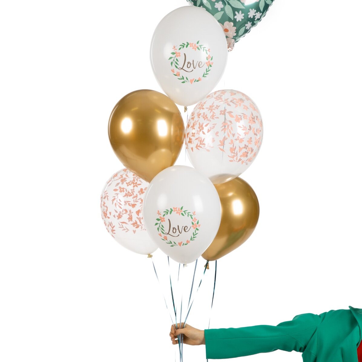 Lot de 6 ballons assortis - Love