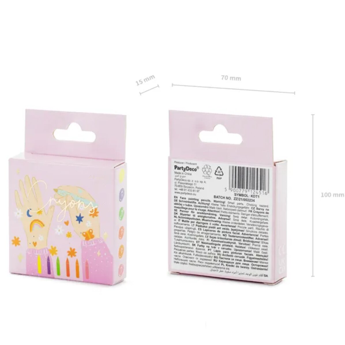 Set de crayons de couleur pour le maquillage du visage