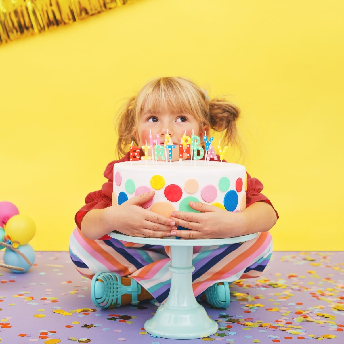 Bougies pour gâteau - lot « Happy Birthday »