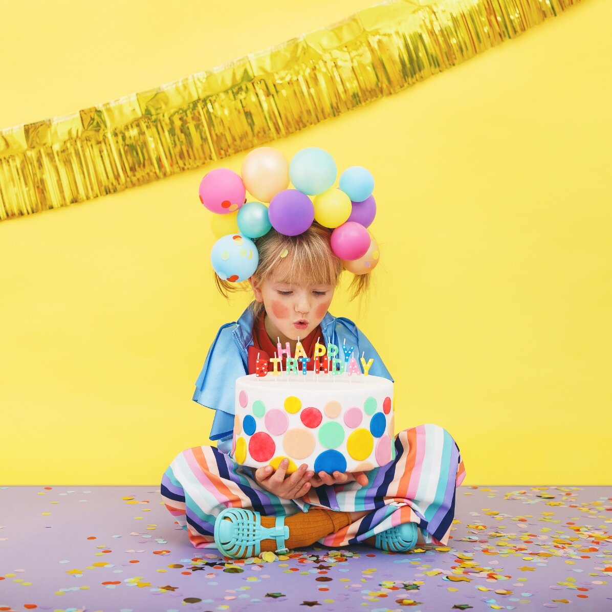 Bougies pour gâteau - lot « Happy Birthday »