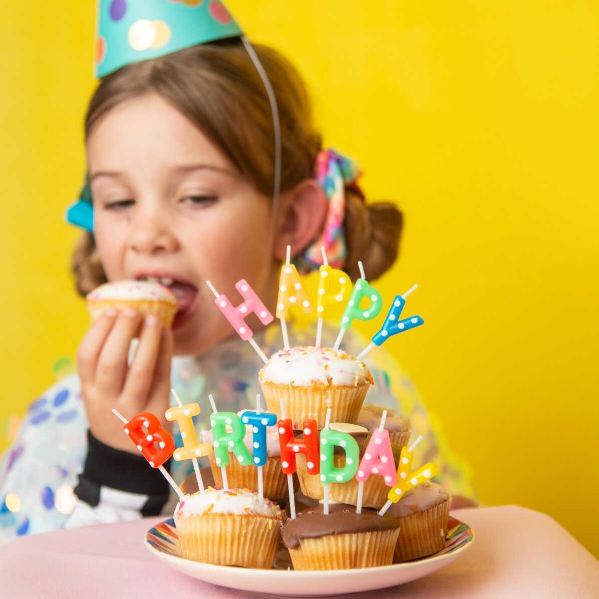 Bougies pour gâteau - lot « Happy Birthday »