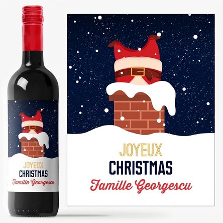 Vin personnalisé avec inscription - À la vôtre !