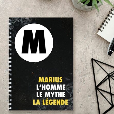 Carnet personnalisé avec texte - The Legend