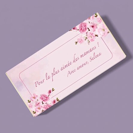 Chocolat personnalisé avec inscription - Cherry Blossom