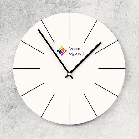 Montre personnalisée avec logo - Blanche