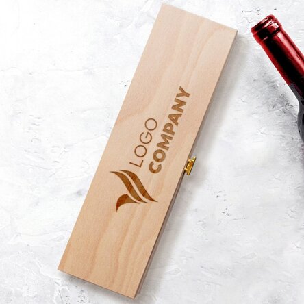 Coffret de vin personnalisé avec logo
