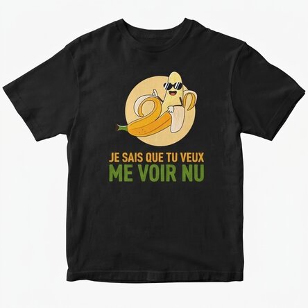 T-shirt personnalisé avec inscription - Naked Banana