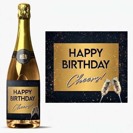 Vin mousseux personnalisé - Fête d'anniversaire
