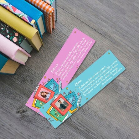 Marque-page personnalisé avec photo et message - Ton histoire