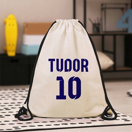 Sac à dos personnalisé avec nom et numéro - modèle football