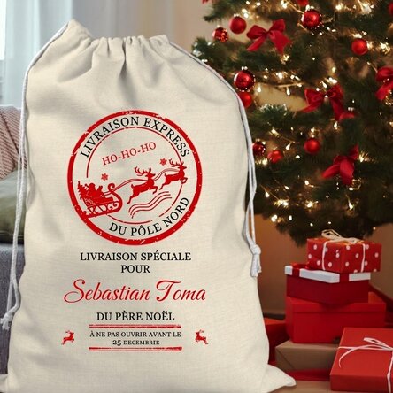 Sac cadeau personnalisé avec inscription - Livraison spéciale