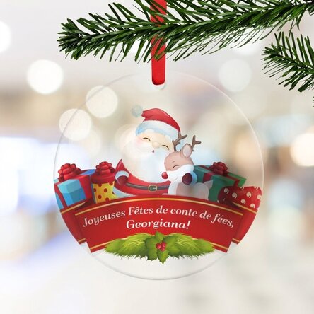 Décoration ronde personnalisée avec un texte pour enfants