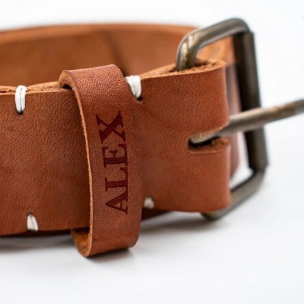 Bracelet en cuir personnalisé avec un prénom