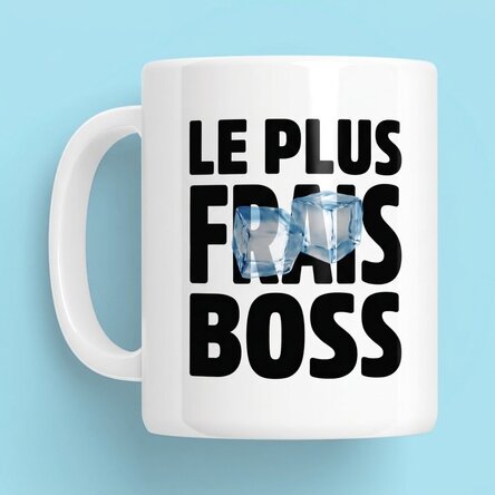 Tasse personnalisée avec inscription - Le patron le plus cool