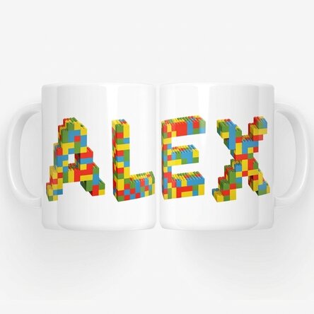 Tasse personnalisée avec un prénom - Lego