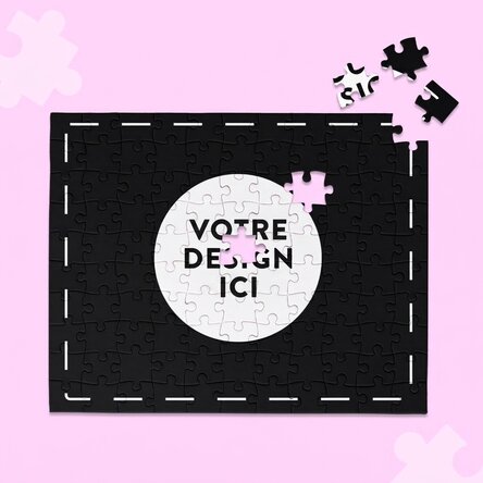 Puzzle personnalisé avec votre illustration, 24 x 19 cm