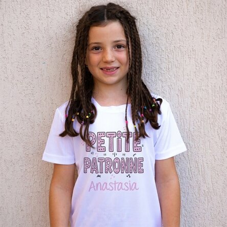 T-shirt de sport pour enfants personnalisé avec un prénom - Mini Boss