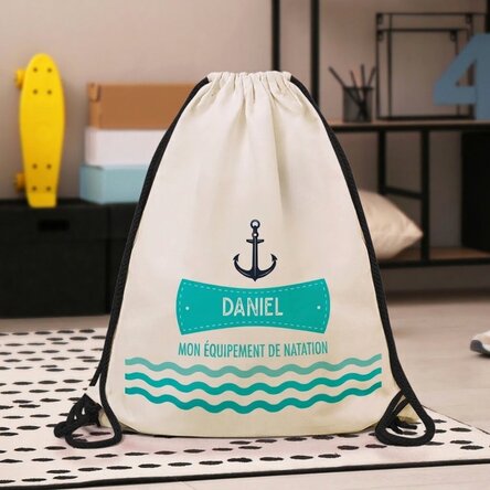 Sac à dos personnalisé avec inscription - Équipement de natation