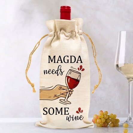 Sac personnalisé pour bouteille de vin - Need some wine