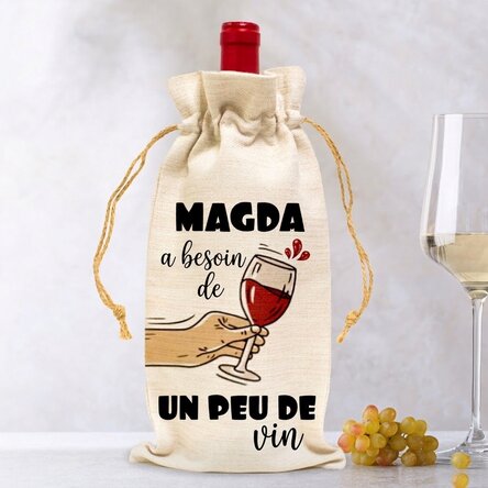 Sac personnalisé pour bouteille de vin - Need some wine