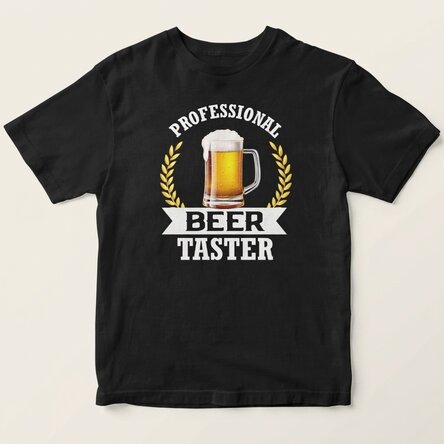 T-shirt en coton personnalisé avec inscription - Dégustateur de bière