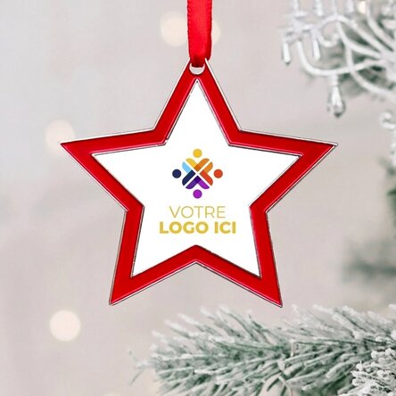 Décoration de sapin personnalisée avec logo - Modèle Steluta