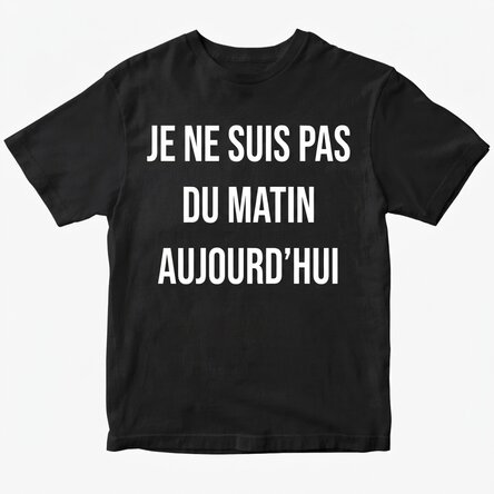 T-shirt en coton personnalisé avec un texte