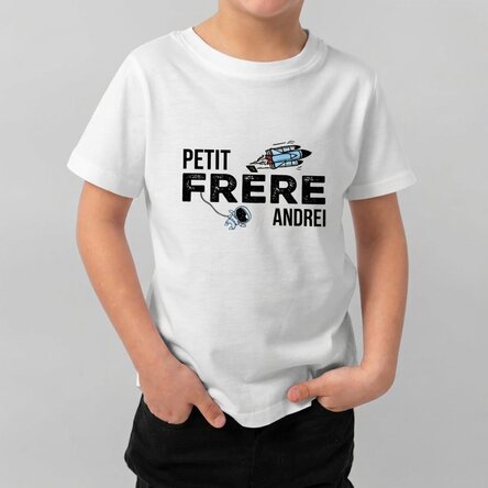 T-shirt en coton pour enfants personnalisé avec un texte - Brother