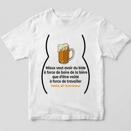 T-shirt en coton personnalisé avec inscription - « Burtos de la bière »