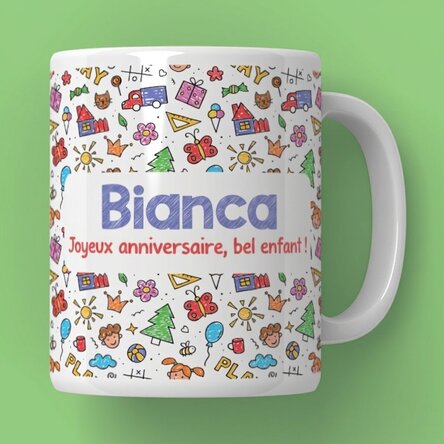 Tasse personnalisée avec message - Journée de l'enfant
