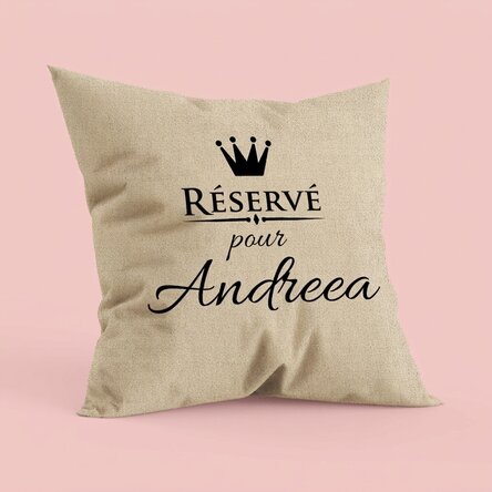 Oreiller personnalisé - réservé à... - À