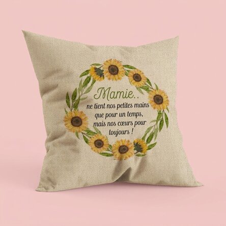 Coussin personnalisé avec un message pour grand-mère - À
